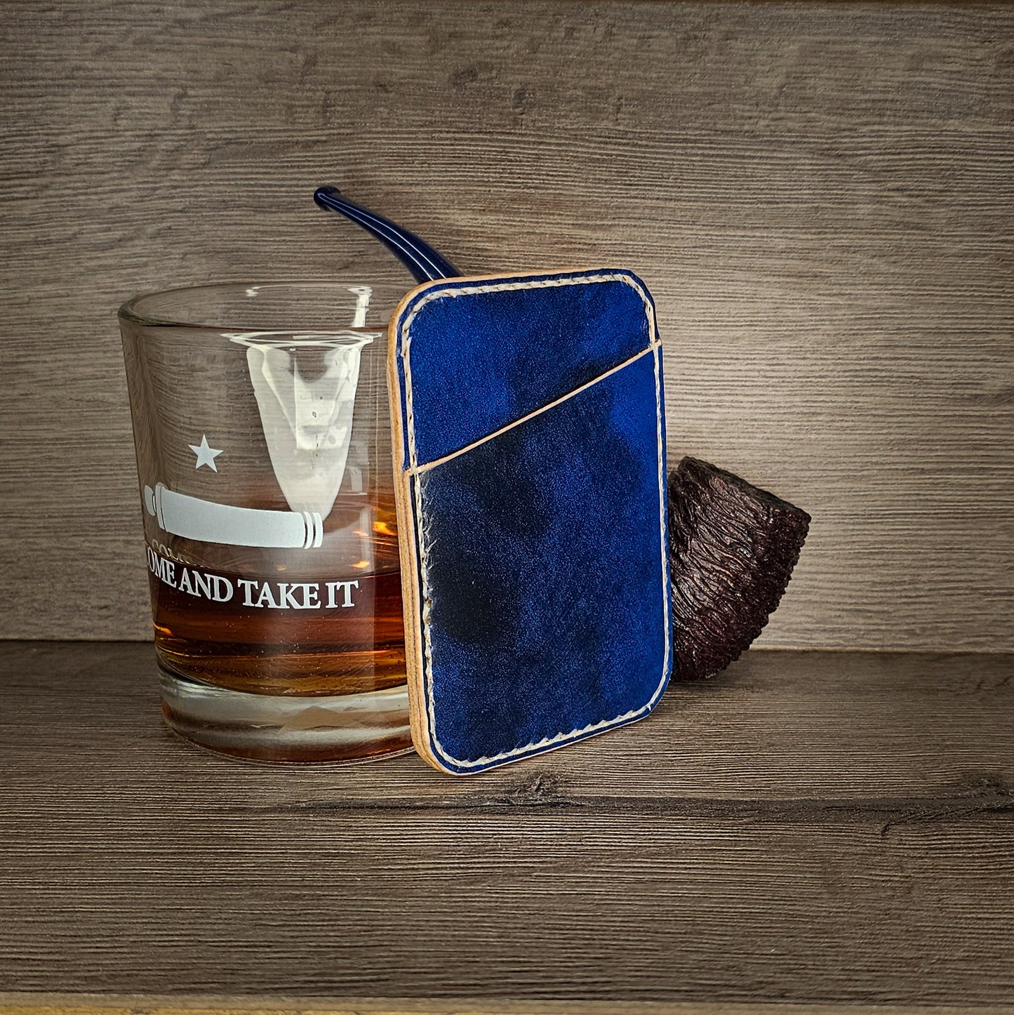 Blue Vertical  Card Wallet