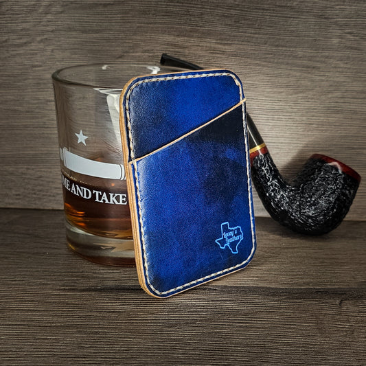Blue Vertical  Card Wallet